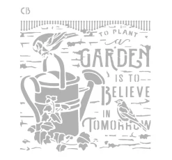 Best Ciao Bella Schablone "Gardentime"