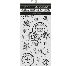 Clearance Stamperia Schablone "Gear up for Christmas - Snowflakes"