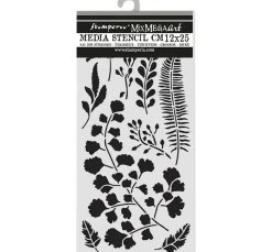 Hot Stamperia Schablone "Herbarium Silvae - Leaves"
