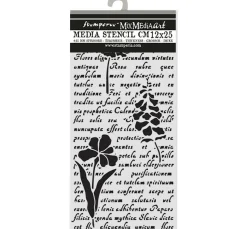 Discount Stamperia Schablone "Herbarium Silvae - Letter With Flowers"