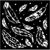 Sale Stamperia Schablone "Herbarium Silvae - Feather Pattern"