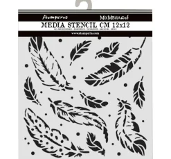 Sale Stamperia Schablone "Herbarium Silvae - Feather Pattern"