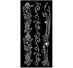 Best Stamperia Schablone "Hidden Grove", 12 x 25 cm