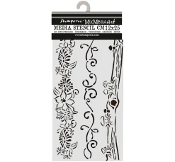 Best Stamperia Schablone "Hidden Grove", 12 x 25 cm