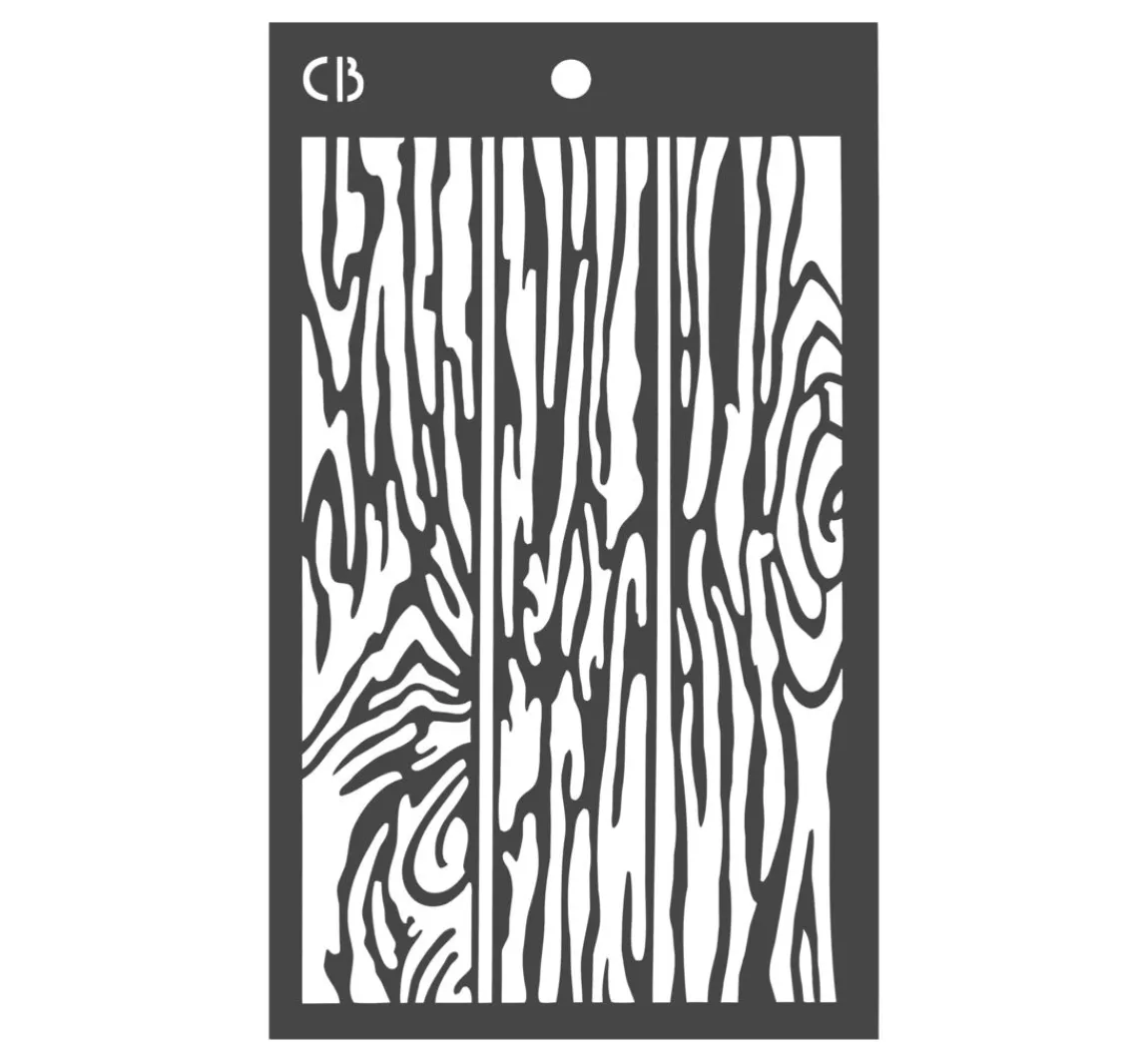 Clearance Ciao Bella Schablone "Holzstruktur"
