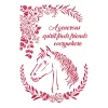 Hot Stamperia Schablone "Horse Love"