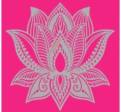 Clearance Pronty Crafts Schablone "Lotus Blume", 15x15cm
