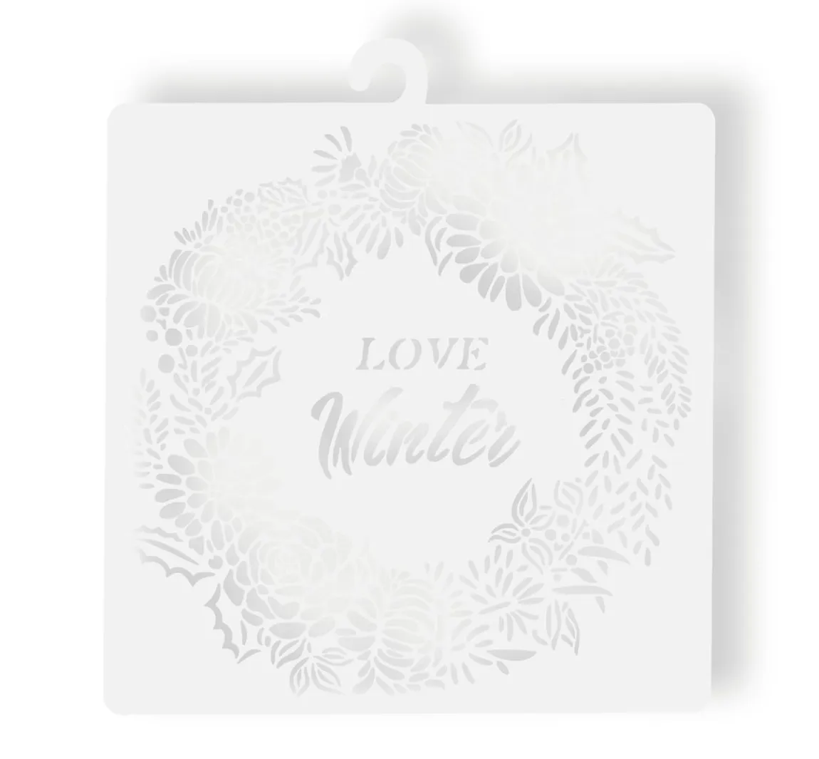 Hot Stamperia Schablone "Love Winter"