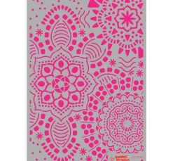 Online Pronty Crafts Schablone "Mandala Flowers", DIN A4