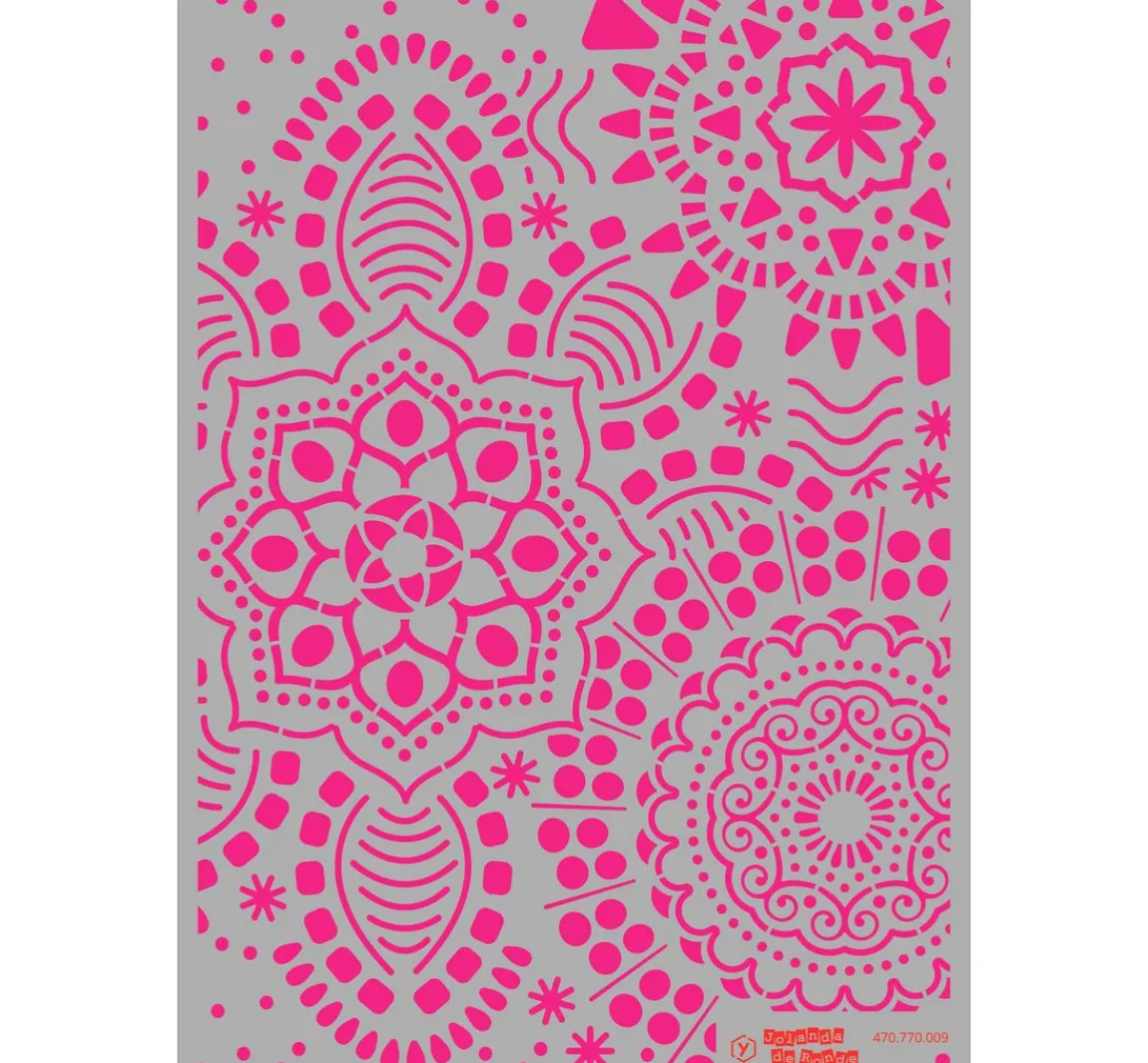 Online Pronty Crafts Schablone "Mandala Flowers", DIN A4