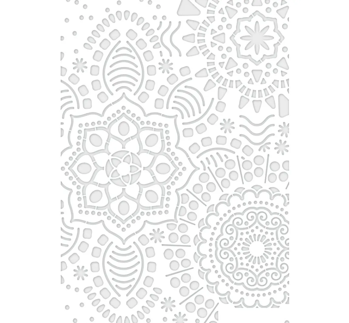 Online Pronty Crafts Schablone "Mandala Flowers", DIN A4