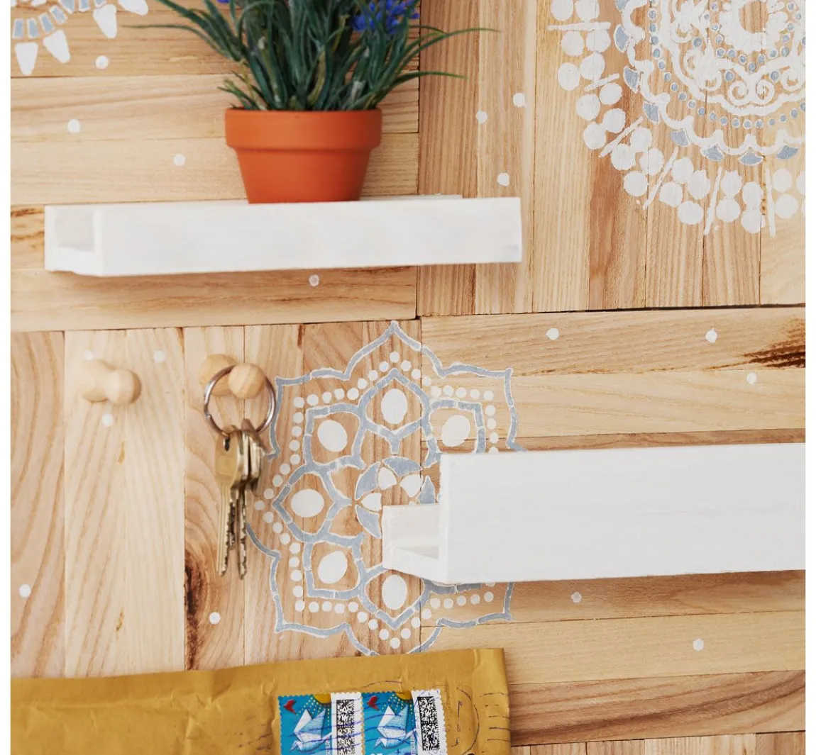 Online Pronty Crafts Schablone "Mandala Flowers", DIN A4