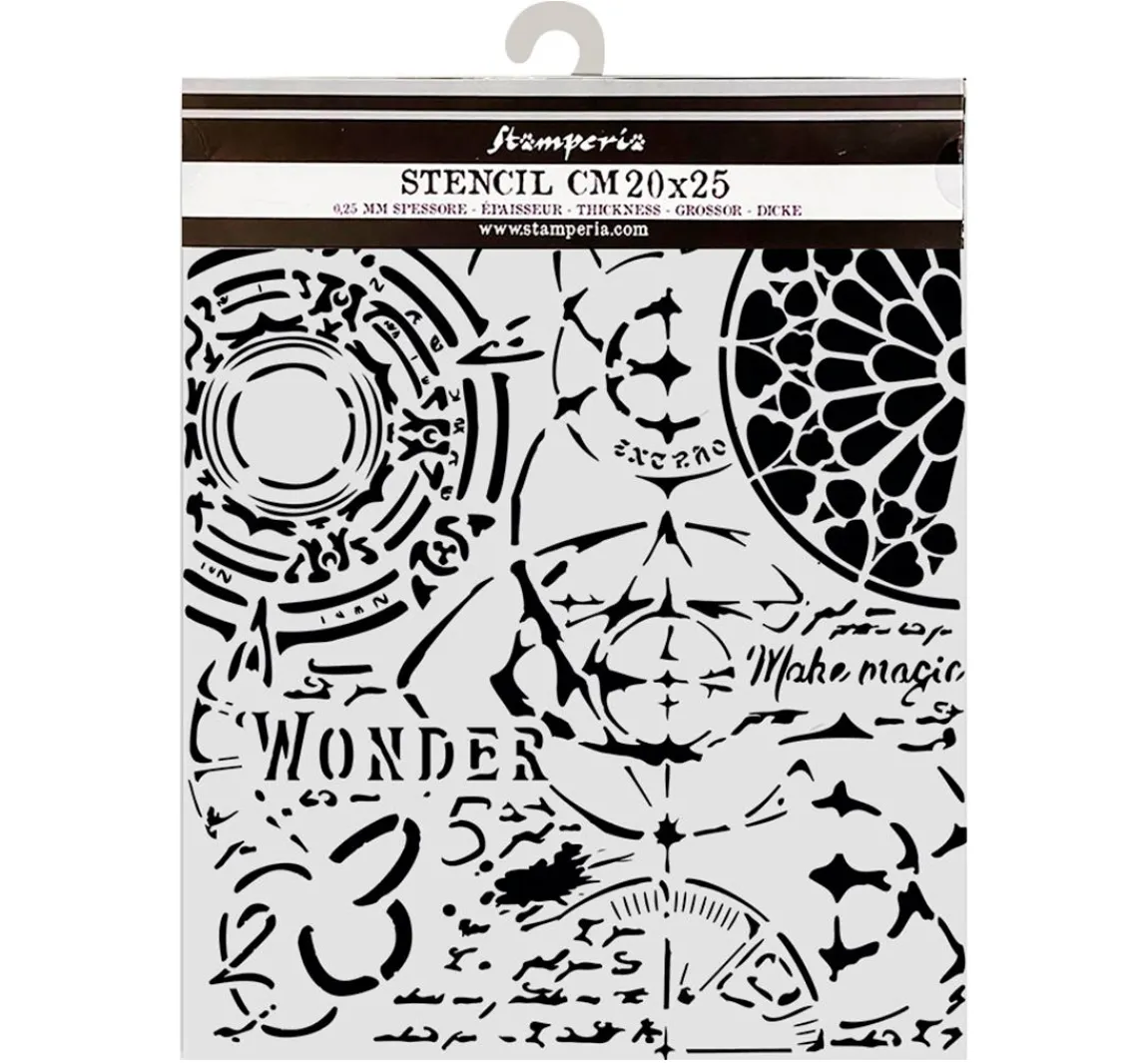 New Stamperia Schablone "Master of Magic"