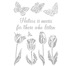 Stamperia Schablone "Nature is Music..."