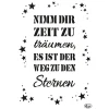 New Viva Decor Schablone "Nimm dir Zeit"