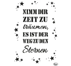 New Viva Decor Schablone "Nimm dir Zeit"