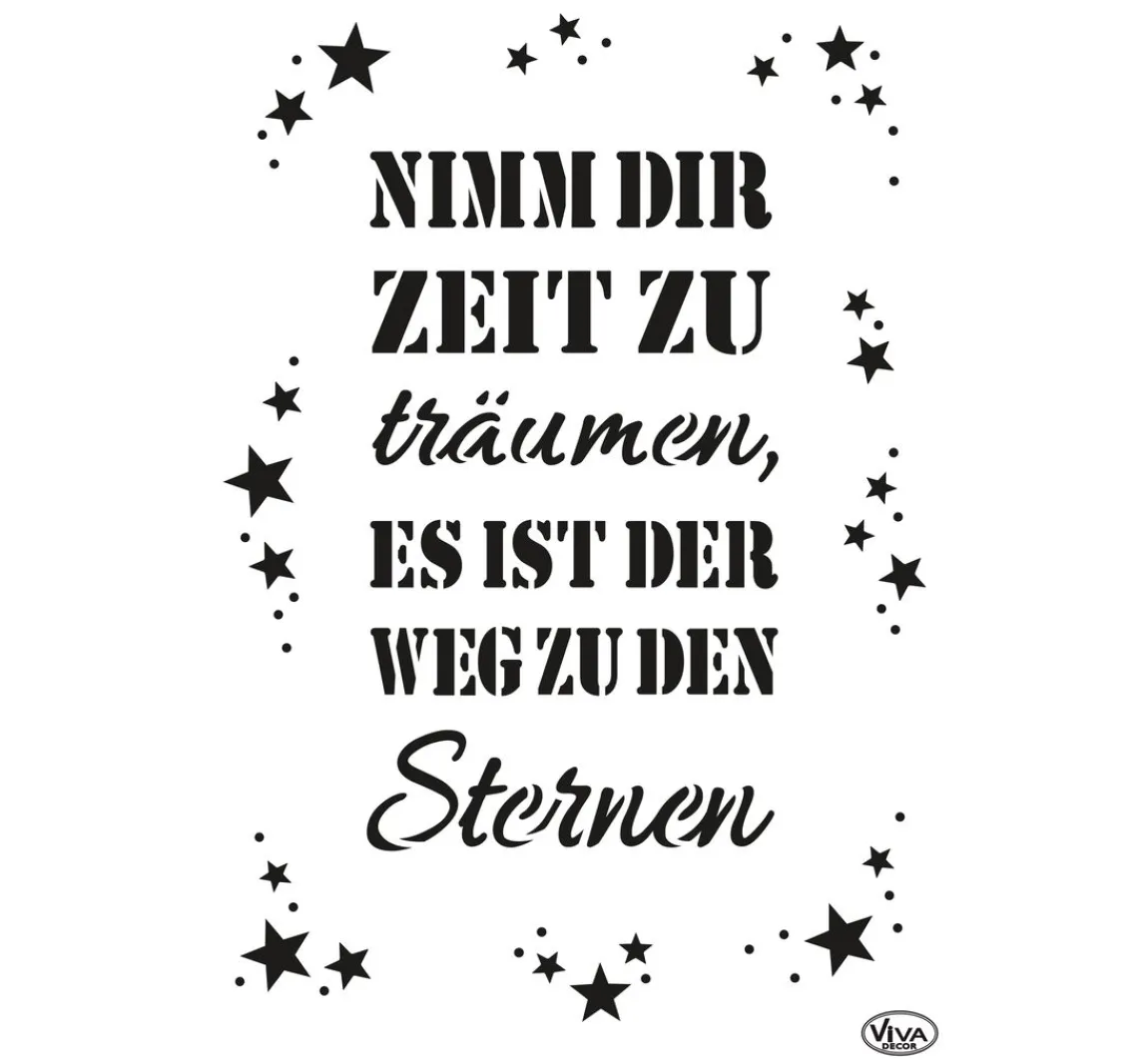 New Viva Decor Schablone "Nimm dir Zeit"