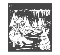 Hot Ciao Bella Schablone "Nordic landscape"