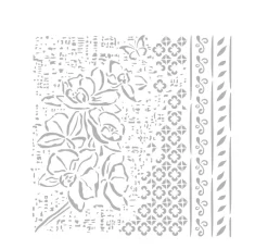 Online Stamperia Schablone "Orchids and Cats - Pattern"