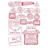 Discount Stamperia Schablone "Postcard for you"