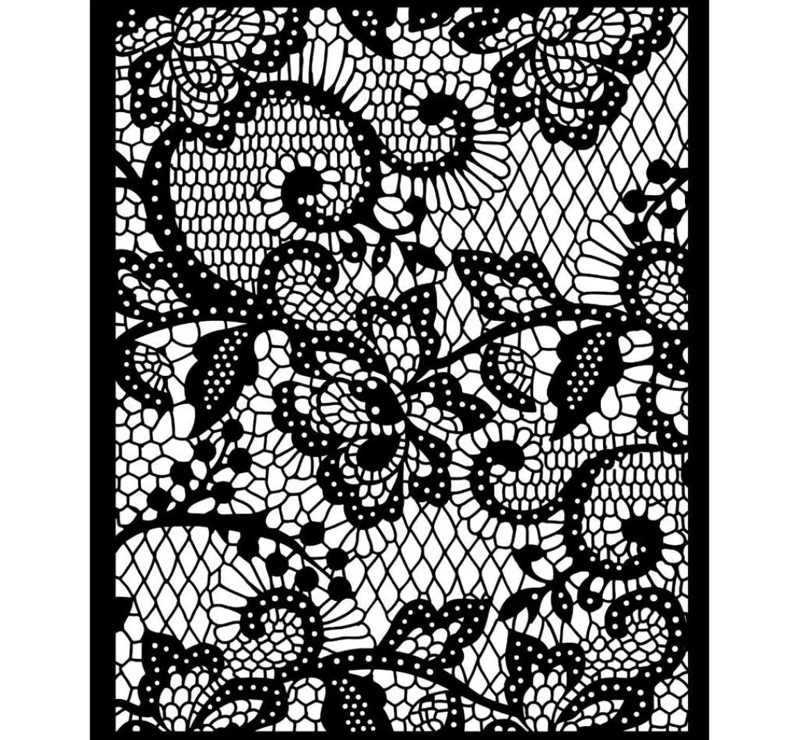 Best Stamperia Schablone "Quiet Days- Floral Lace"