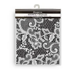 Best Stamperia Schablone "Quiet Days- Floral Lace"
