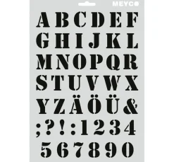 Clearance Meyco Schablone "Saloonschrift"