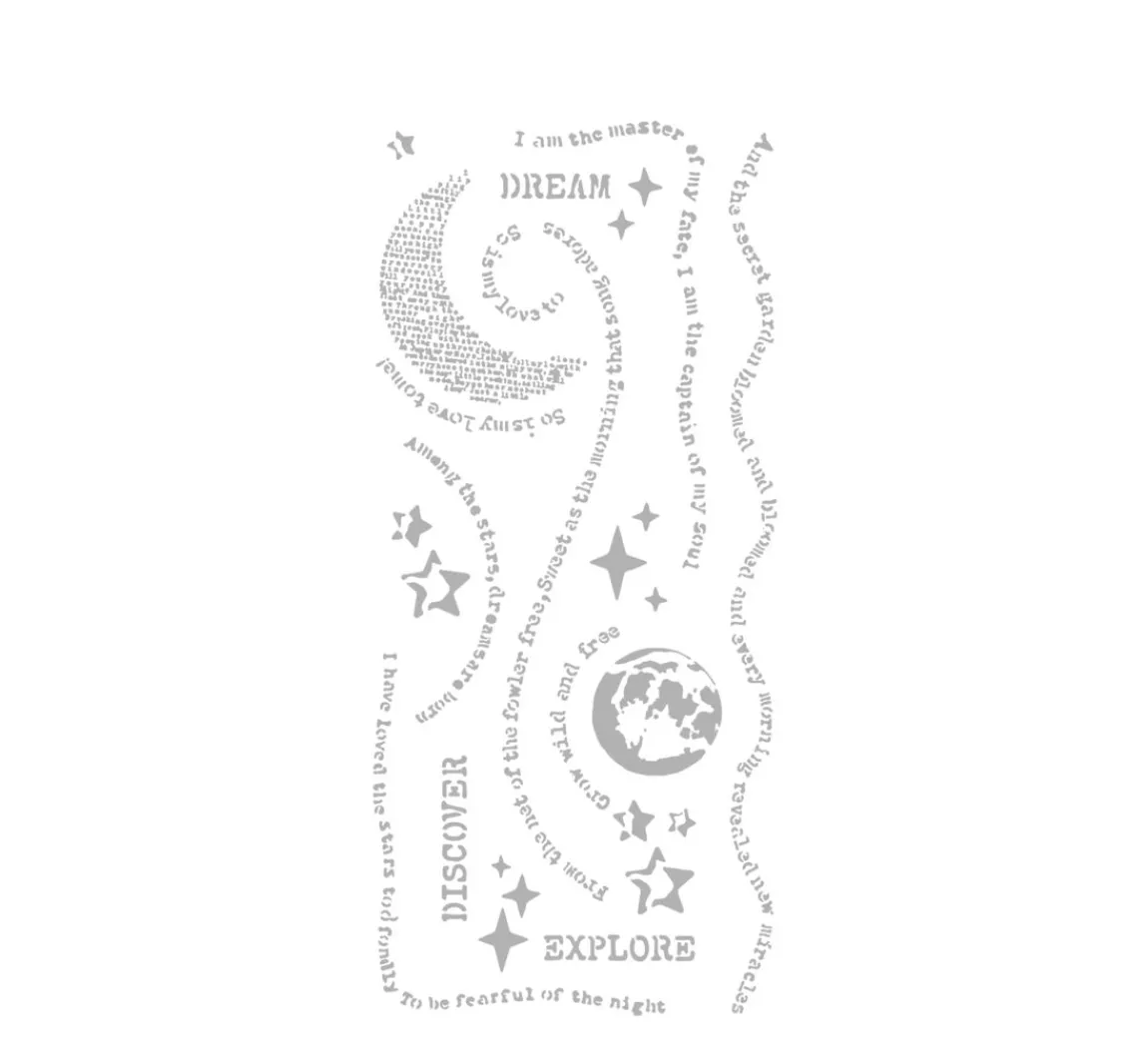 Hot Stamperia Schablone "Secret Diary - Diary Dream"