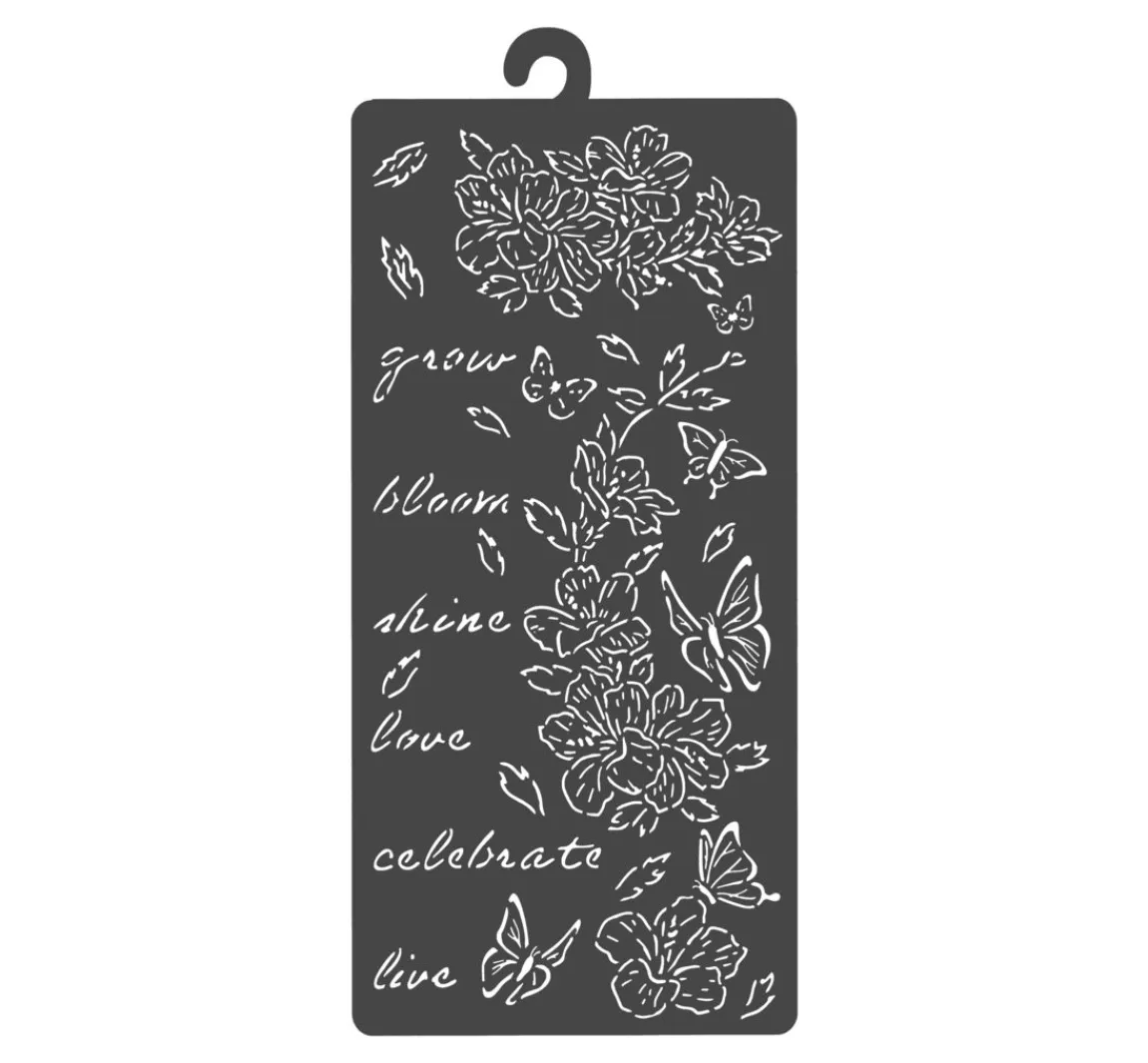 Discount Stamperia Schablone "Secret Diary - Flowers & Butterfly"
