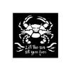 Stamperia Schablone "Silent Sea - Crab", 12x12cm