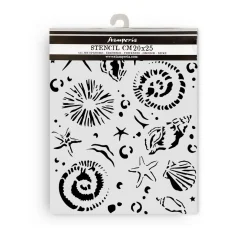 Hot Stamperia Schablone "Silent Sea - Starfish"