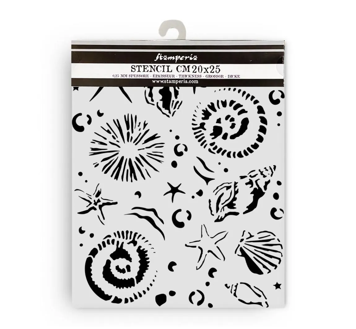 Hot Stamperia Schablone "Silent Sea - Starfish"