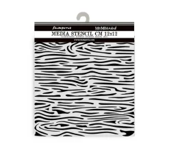 Best Stamperia Schablone "Silent Sea - Wood Pattern", 12x12cm