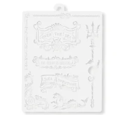 Clearance Stamperia Schablone "Songs of the Sea - Plates and trident"