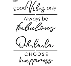 Outlet Viva Decor Schablone "Statement T-Shirt Words"