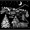 Clearance Stamperia Schablone "The Owl's House - Cottage"