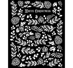 Best Stamperia Schablone "The Owl's House - Pine Cones"
