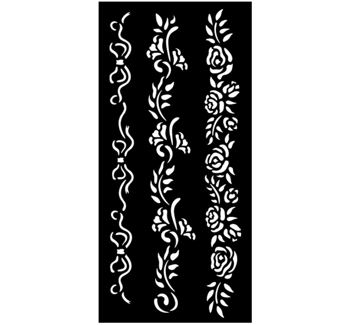 Discount Stamperia Schablone "Timeless - 3 Borders"
