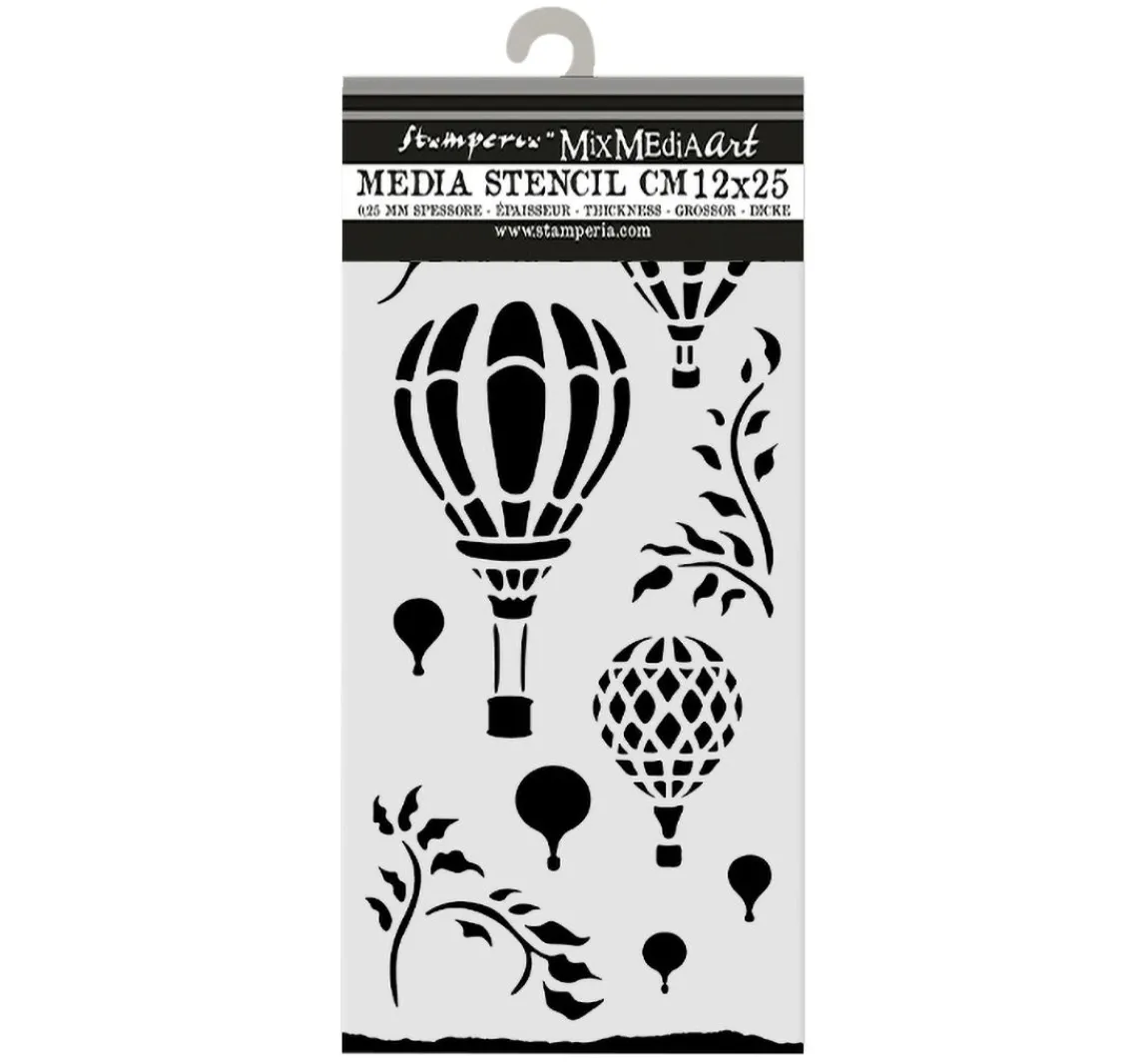 Discount Stamperia Schablone "Timeless - Air Balloons"