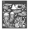Outlet Ciao Bella Schablone "Underwater"