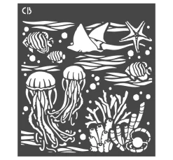 Outlet Ciao Bella Schablone "Underwater"