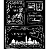 New Stamperia Schablone "Venice", Cards