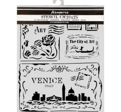 New Stamperia Schablone "Venice", Cards