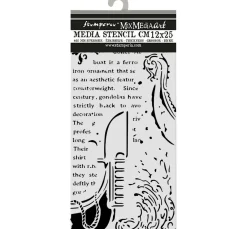 Stamperia Schablone "Venice", Gondola, 12x25 cm