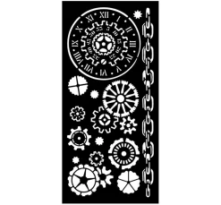 New Stamperia Schablone "Voyages Fantastiques - Mechanisms"