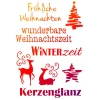 Viva Decor Schablone "Weihnachtsmotive + Schriften"