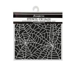 Clearance Stamperia Schablone "Whispering Woods - Spider Pattern"