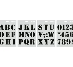 New Meyco Schablonen-Set "Buchstaben & Zahlen"