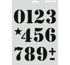 New Meyco Schablonen-Set "Buchstaben & Zahlen"