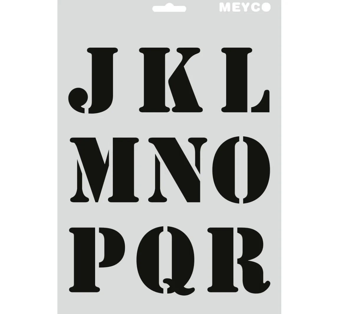 New Meyco Schablonen-Set "Buchstaben & Zahlen"